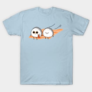 Sushi couple on flying carpet T-Shirt